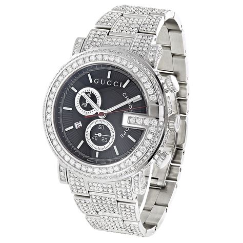 gucci watches with diamonds|diamond bezel gucci watch.